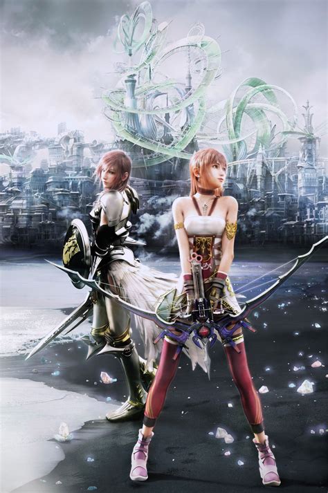 Lightning Serah Promo Poster Art Final Fantasy Xiii Art Gallery