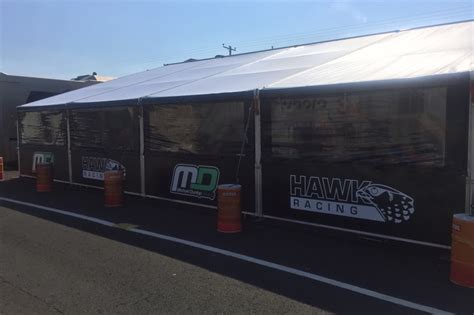 Ex Hawk Racing Race Trailer Awning