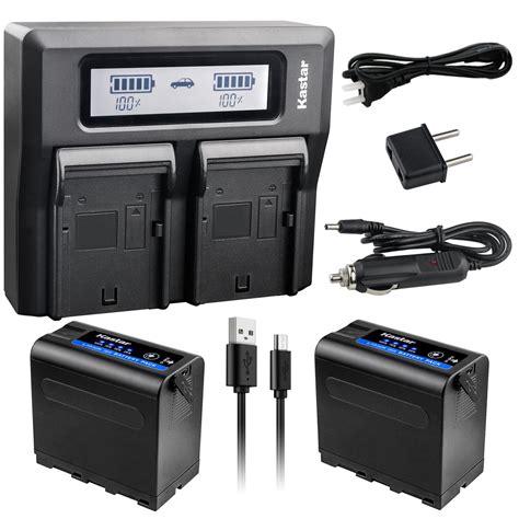 kastar f980 battery fast charger for sony np f970 and ccd sc65 ccd tr1