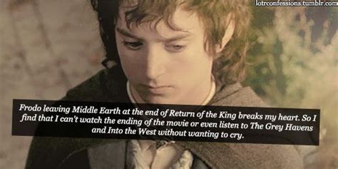 Lotrconfessions Frodo Leaving Middle Earth At The End Of Return Of The