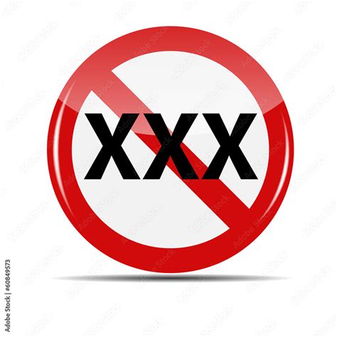 vector xxx sign isolated on white background stock vector adobe stock