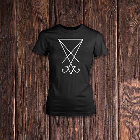 Medieval Occult Satan Gothic Lucifer Sigil T Shirt Satanic Etsy