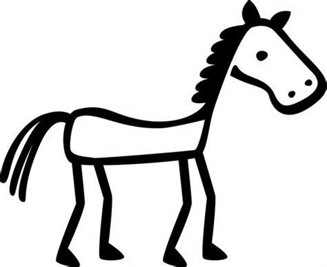 Horse Stick Figure