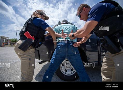 Ice Enforcement And Removal Operations Ero Deportation Officers Conduct The Simulated Arrest