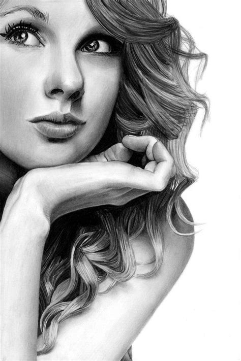 Taylor Swift Pencil Drawing By Thegaffney On Deviantart Cool Pencil