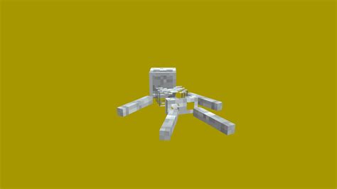 Minecraft Fallen Dead Skeleton Download Free 3d Model By