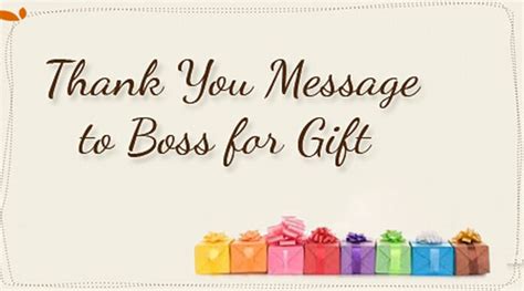 Thank You Message To Boss For T
