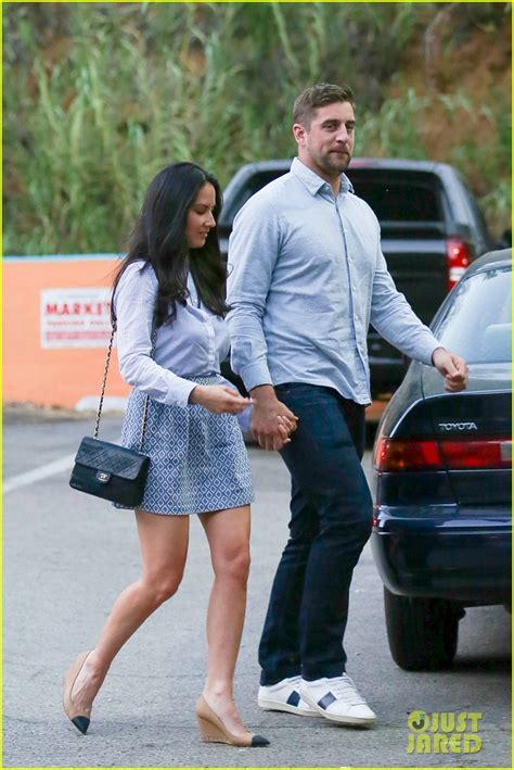 Olivia Munn And Aaron Rodgers Hold Hands And Match For Dinner Photo