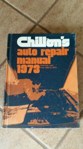Buy Chiltons Auto Repair Manual 1975 American Cars From 1966 1973