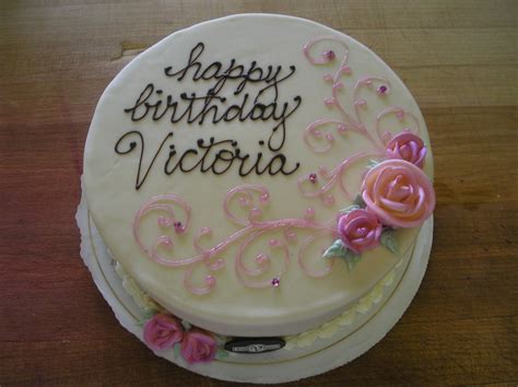 Happy Birthday Victoria Gel Decor With Royal Icing Roses Flickr