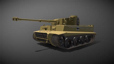 Panzerkampfwagen Vi Tiger Ausf H1 Download Free 3d Model By Dedram