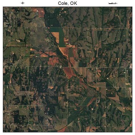 Aerial Photography Map Of Cole Ok Oklahoma