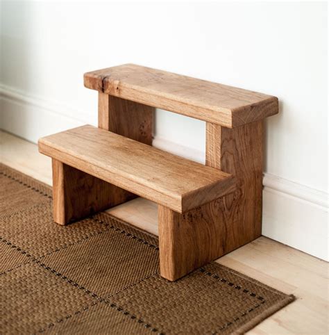 Rustic Solid Oak Step Stool By Knottedoakfurniture On Etsy £8500