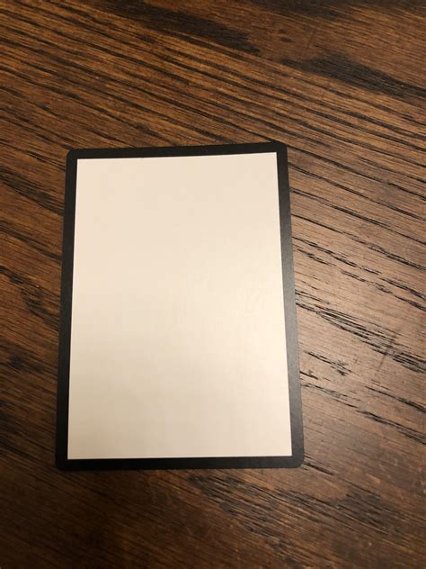 Found Completely Blank Card Has Anyone Seen This R MagicTCG