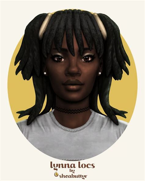 Lynna Locs Sheabuttyr On Patreon Sims 4 Sims Sims 4 Afro Hair