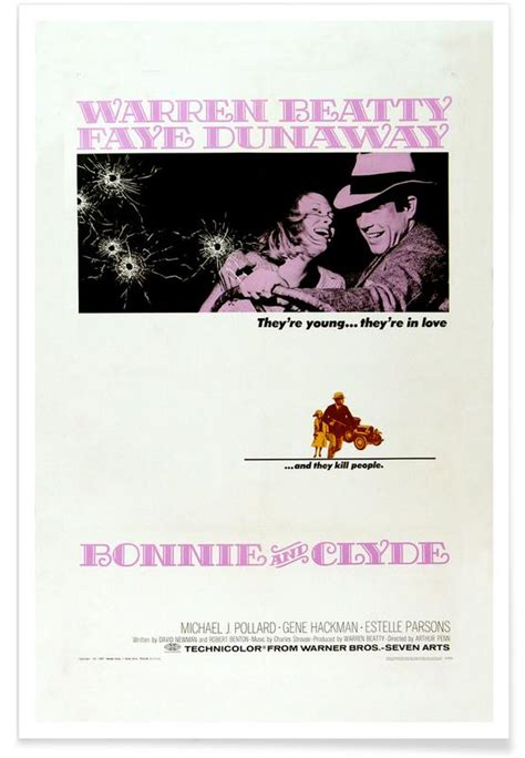 ‘bonnie And Clyde Retro Movie Poster Juniqe