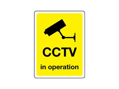 Cctv In Operation Sign Security Signs Safe Industrial