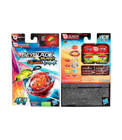 BLEYBLADES BURST QUAD STRIKE 4 EN 1 ZEAL ACHILLES A8 DE HASBRO