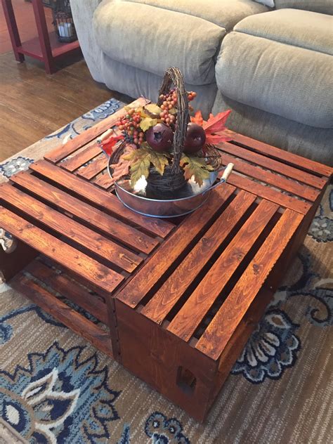 Diy wooden crate coffee table. DIY Wooden Crate Coffee Table - The Legal Duchess
