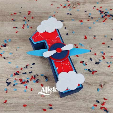 Airplane 3d Letters One 3d Letters Two 3d Letters Party Etsy