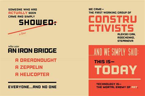 Constructivism Manifesto Booklet On Behance