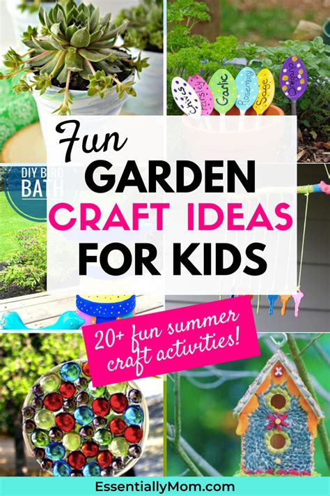 20fun Garden Craft Ideas For Kids Gardening Crafts