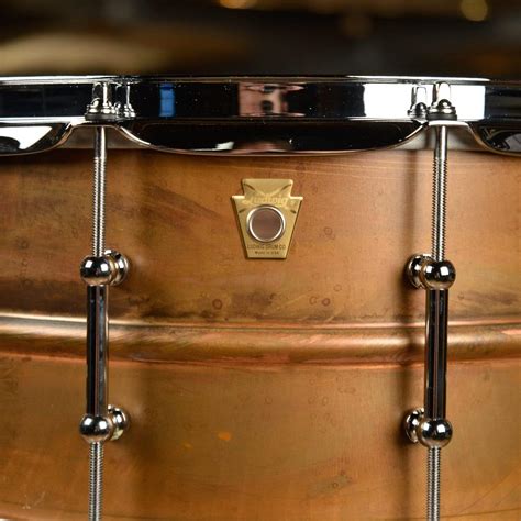 Ludwig 65x14 Raw Copper Phonic Snare Drum Wtube Lugs Chicago Music