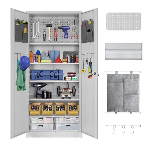 Buy Intergreat 6 Tier Metal Garage Cabinet With Locking Door Tall