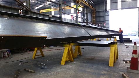 Jensen Steel Custom Weld Beams For The Port Of Tauranga Shed 16