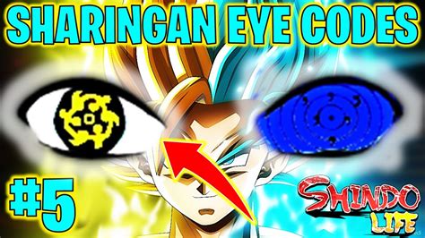 ⭐shindo Life Sharingan Custom Eye Codes 5⭐ Youtube