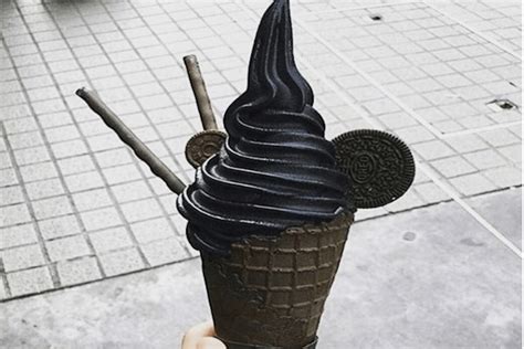 This Black Ice Cream Looks Weird And Delicious At The Same Time