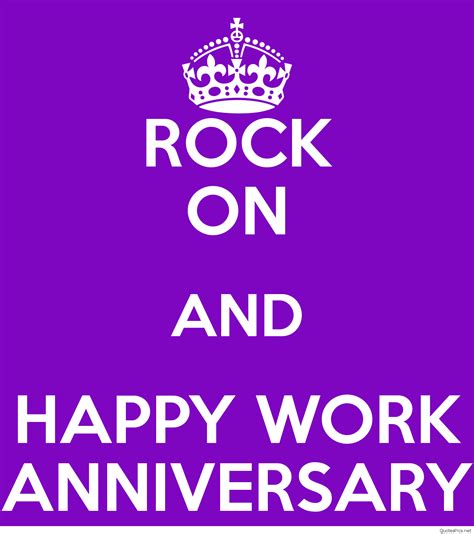 Congratulations on your work anniversary. rock-on-and-happy-work-anniversary | Work anniversary ...