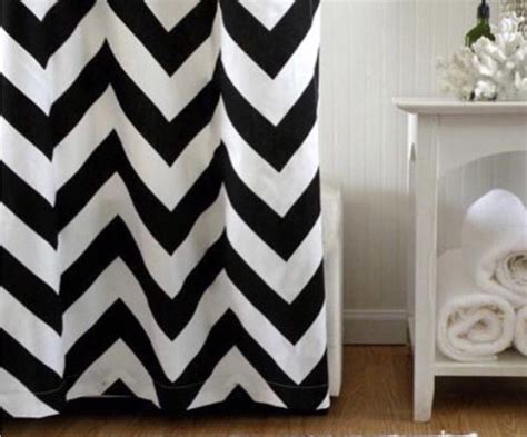 One Of Our Most Popular Shower Curtains Black And White Chevron
