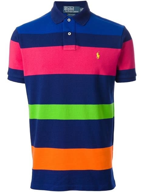 Discover the world of polo ralph lauren on @snapchat join us in supporting #rlxteamusa with our latest polo ralph lauren lens — unlocked through our iconic pony logo on #snapchat for a limited. Polo Ralph Lauren Block Stripe Polo Shirt in Blue for Men ...