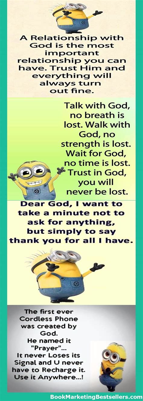 Minions On God And Prayer My Incredible Website