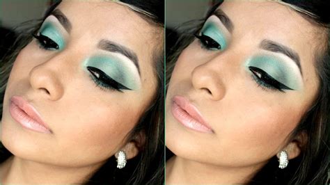 Quinceanera Prom Look Turquoise Eyes Livmakeup Youtube