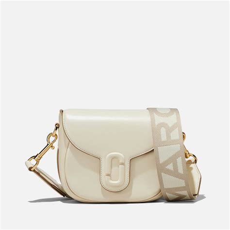 Marc Jacobs Women S The Small Leather Covered J Marc Saddle Bag Cloud