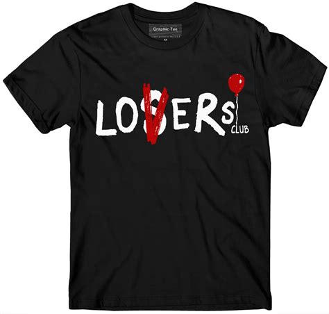 Losers Club T Shirt Balloon Pennywise Clown Stephen King