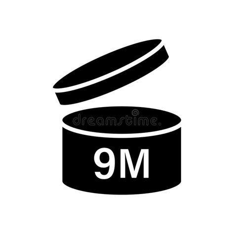 Pao Symbol Shelf Life Vector Icon Cosmetic Open Period Use Logo Stock
