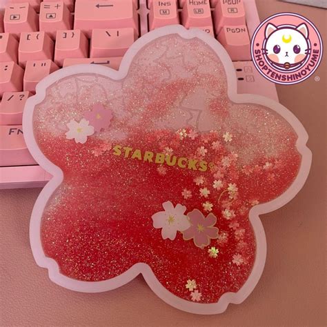 Kawaii Starbucks Sakura Coaster Uk Stock Etsy