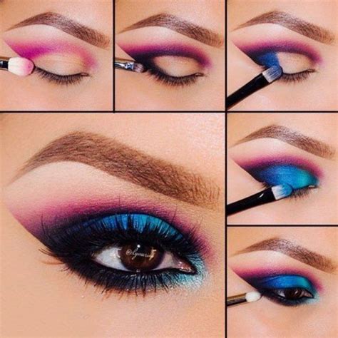 tutoriales para maquillar tus ojos del color más femenino Sombras de ojos Imágenes de