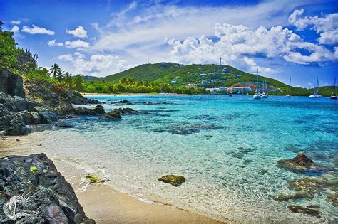 Take A Short Ride To St Thomas Vessup Bay For The Day This Secluded