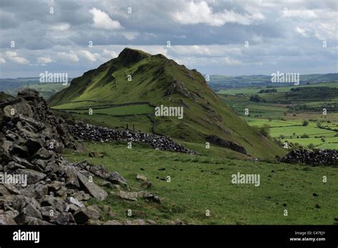 Chrome Hill And Countryside In Peak District Derbyshire England Uk