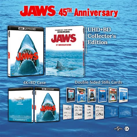 Jaws 45th Anniversary 4k Uhdblu Ray Edition Sofa Cinema│ Classic Film