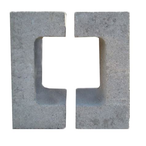 8 In X 8 In X 16 In Concrete Chimney Block 2 Piece 201152 The