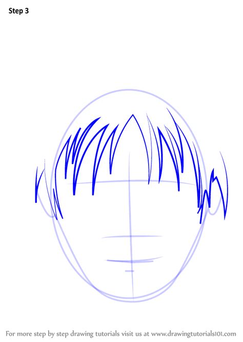How to draw a anime boy face step by step slow drawing tutorial7 easy steps to draw anime boy facestep 1 draw a vertical line 18 cm.step 2 draw the first. Learn How to Draw Anime Boy Face (Face) Step by Step ...