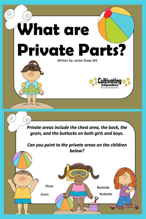 Printable Private Parts Social Story
