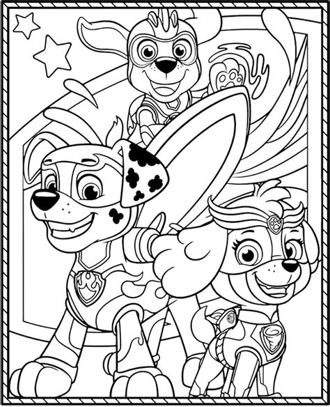 Cartoon Coloring Page Paw Patrol Topcoloringpages Net