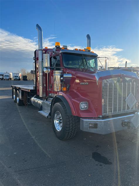 2014 Kenworth T800 Sleeper Flatbed Truck Western Truck And Trailer