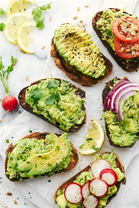Easy 5 Minute Avocado Toast Is A Toasted Grain Bread With Ripe Mashed